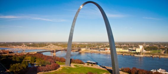 The Gateway Arch in St. Louis